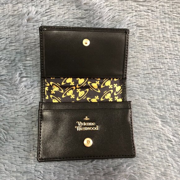 Vivienne Westwood Black Card Holder Wallet - Picture 3 of 6